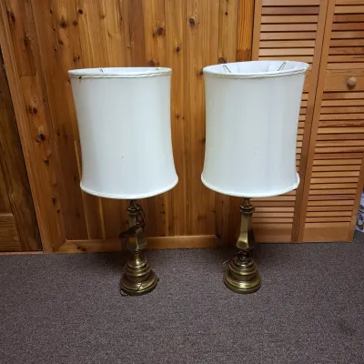 Pair of Brass Table Lamps (BBR1-KD)
