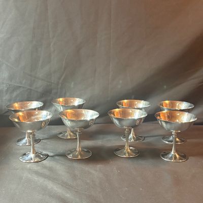 Vintage El De Uberti Silver Plated Wine Glasses (LR1-SF)