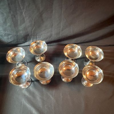 Vintage El De Uberti Silver Plated Wine Glasses (LR1-SF)