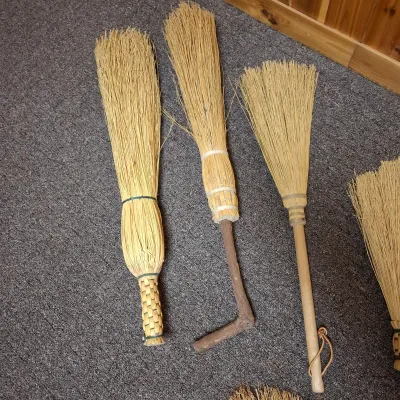 Eight Handcrafted Whisk Brooms (BBR1-KD)
