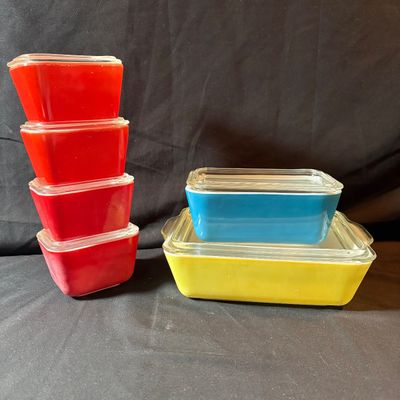Pyrex Primary Color Refrigerator Dish Set (LR1-SF)
