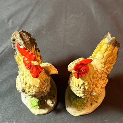 Homco, Carolina Pottery Rooster Figurines & More (LR1-SF)