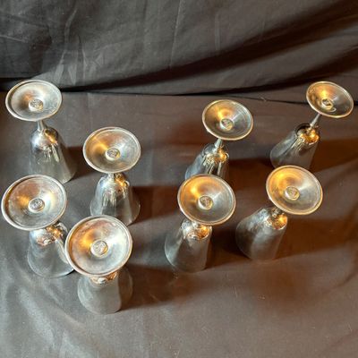 Vintage El De Uberti Silver Plated Wine Glasses (LR1-SF)