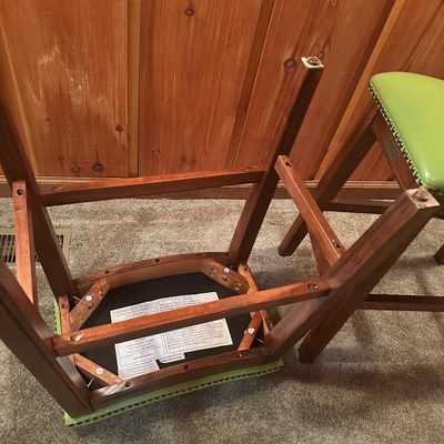 Two Backless Counter Stools by Improvements (LR1-SA)