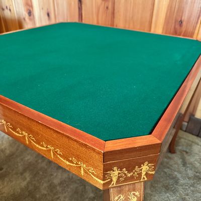 Ornate Wood Multi Game Table and Chairs (LR2-SA)