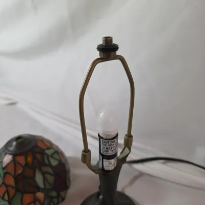 Stained Glass Small Accent Table Lamp