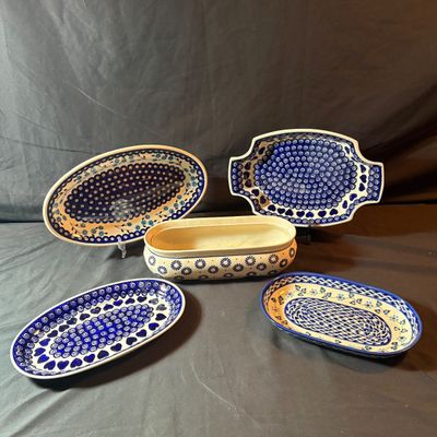 Handcrafted Boleslawiec Polish Pottery Platters & More (LR1-SF)
