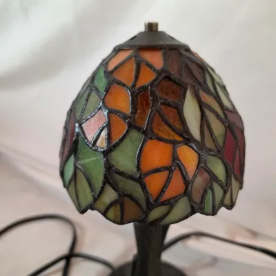 Stained Glass Small Accent Table Lamp