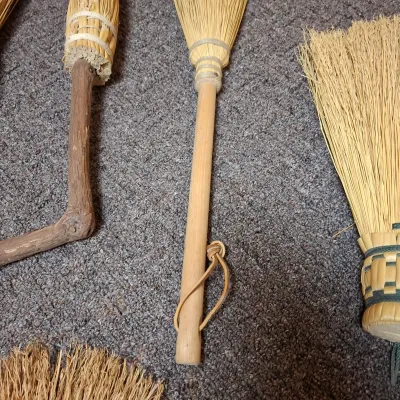 Eight Handcrafted Whisk Brooms (BBR1-KD)