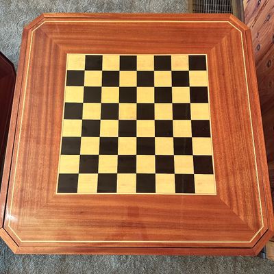 Ornate Wood Multi Game Table and Chairs (LR2-SA)