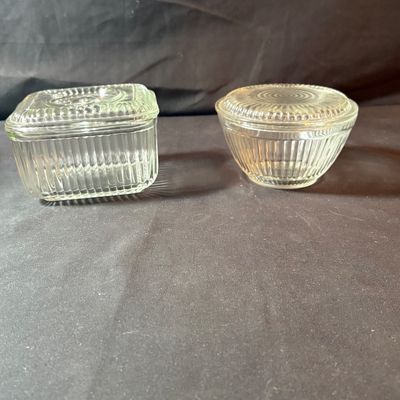 Vintage Refrigerator Storage Ft. Fire King Jadeite Philbe Loaf Pan (LR1-SF)