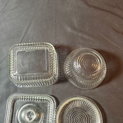 Vintage Refrigerator Storage Ft. Fire King Jadeite Philbe Loaf Pan (LR1-SF)
