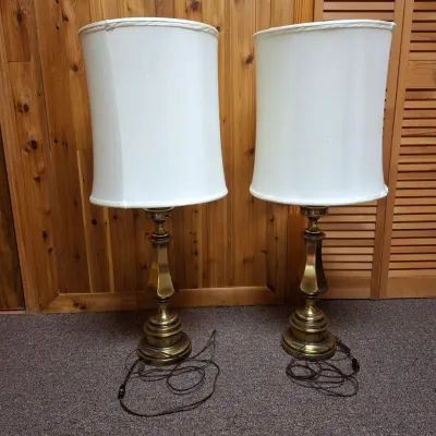 Pair of Brass Table Lamps (BBR1-KD)