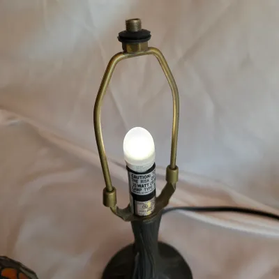 Stained Glass Small Accent Table Lamp