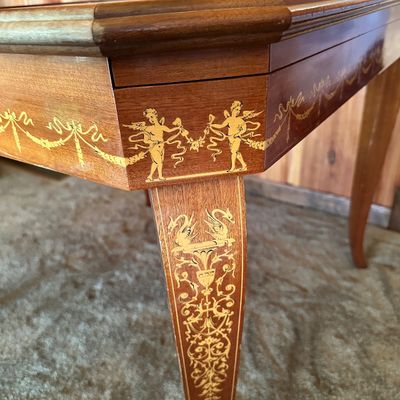Ornate Wood Multi Game Table and Chairs (LR2-SA)