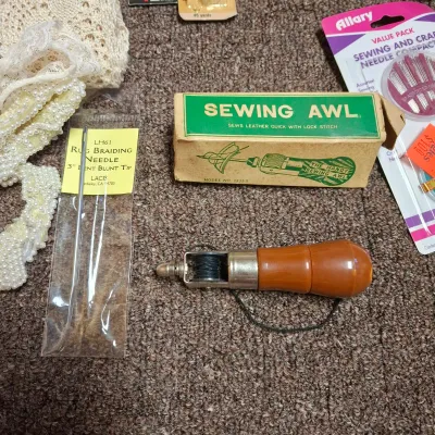 Large Sewing and Fabric Lot-Marks & Gingher Scissors & More (BBR1-KD)