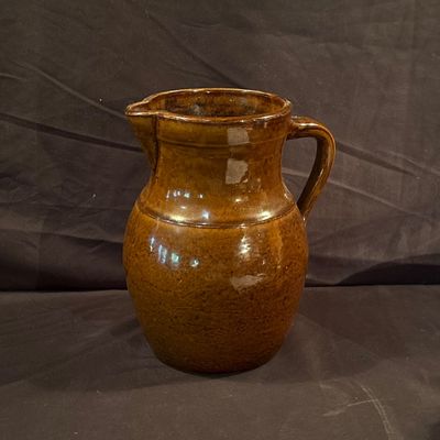Brown-Glazed Stoneware Pitcher (LR2-SF)
