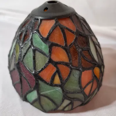 Stained Glass Small Accent Table Lamp