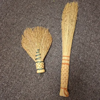 Eight Handcrafted Whisk Brooms (BBR1-KD)