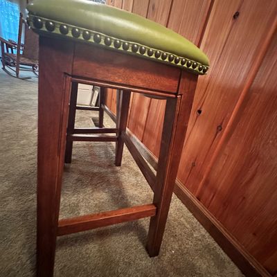 Two Backless Counter Stools by Improvements (LR1-SA)