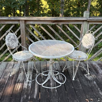 Wrought Iron Bistro Set (BP-SF)