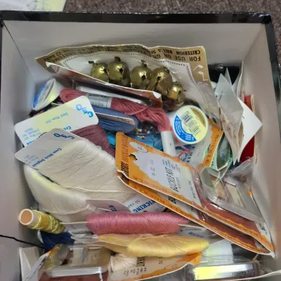 Large Sewing and Fabric Lot-Marks & Gingher Scissors & More (BBR1-KD)