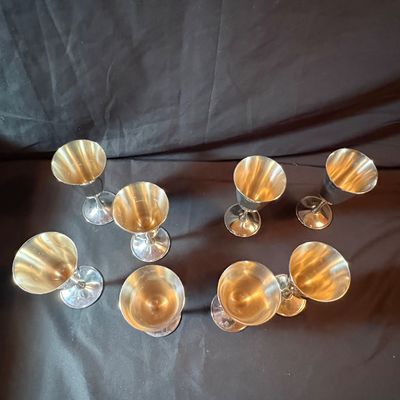 Vintage El De Uberti Silver Plated Wine Glasses (LR1-SF)