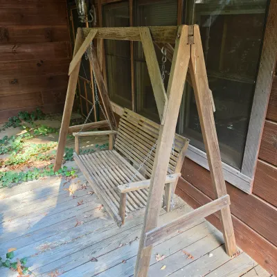 Wooden A-Frame Porch Swing (BBR2-JS)