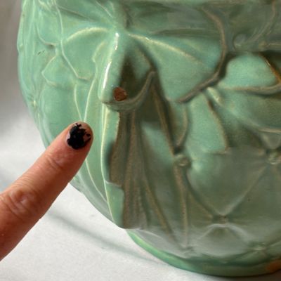 McCoy Pottery Diamond-Quilted Pots (LR3-SF)