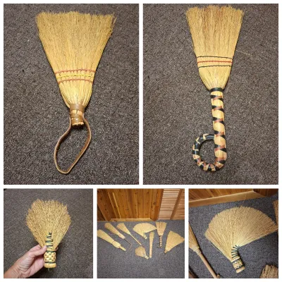 Eight Handcrafted Whisk Brooms (BBR1-KD)