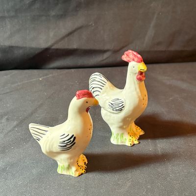 Homco, Carolina Pottery Rooster Figurines & More (LR1-SF)