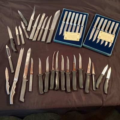 Utility Knife Collection Incl. Ginsu, Rada, & More (LR1-SF)