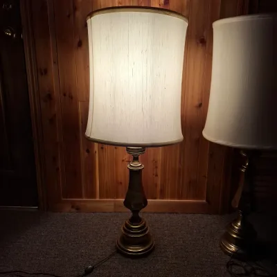 Pair of Brass Table Lamps (BBR1-KD)