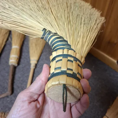 Eight Handcrafted Whisk Brooms (BBR1-KD)