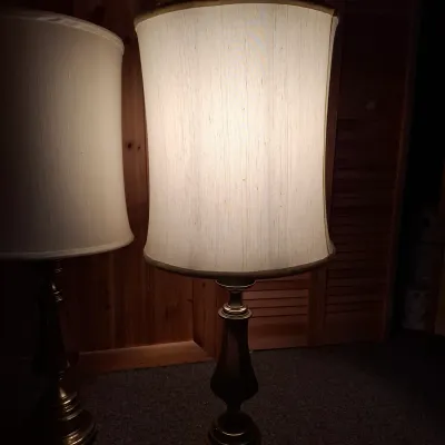 Pair of Brass Table Lamps (BBR1-KD)