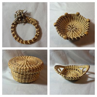 Handwoven Sweetgrass Baskets & Wall Decor (LR3-SF)