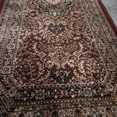 Pair of Hallway Runners in Burgundy 10' x 2' (BR-1)