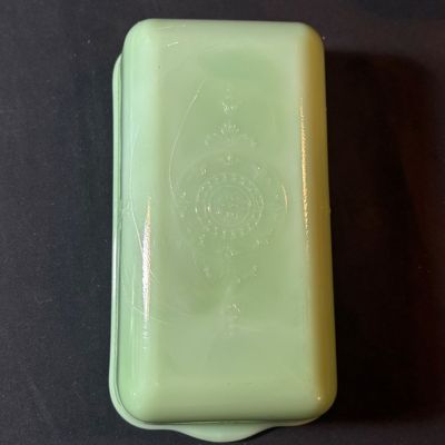 Vintage Refrigerator Storage Ft. Fire King Jadeite Philbe Loaf Pan (LR1-SF)