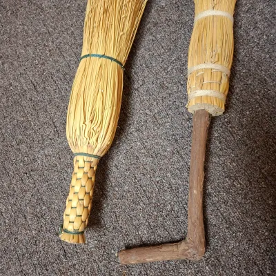 Eight Handcrafted Whisk Brooms (BBR1-KD)