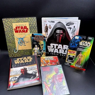 Star Wars Collection Featuring Books, DVD’s and A Princess Leia Figurine In Original Packaging