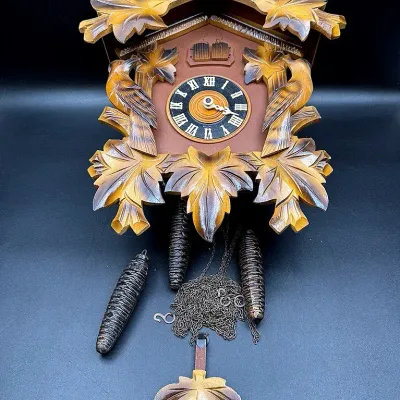 Vintage German Wooden Cuckoo Clock