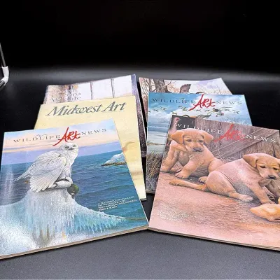 Vintage Magazines Featuring 1979 South Carolina Wildlife, 1980’s Wildlife Art News And Midwest Art 