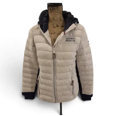 Sale Photo Thumbnail #36: Lot of 2 Women’s Puffer Jackets – Tommy Hilfiger & Black Hooded Jacket – Size M