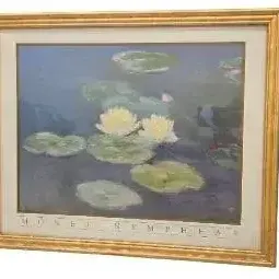 Sale Photo Thumbnail #37: Vintage-Style Monet Nympheas Water Lilies Framed Art Print