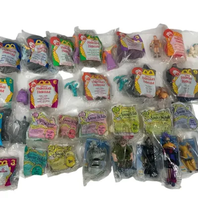Disney McDonald's & Burger King Kids Meal Toy Lot 30+ Pieces Hunchback Sealed Mixed Collectibles