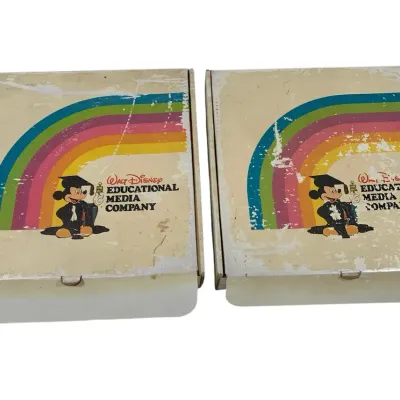 Vintage Disney Educational Filmstrip Set - Career Training Film Reels & Original Boxes