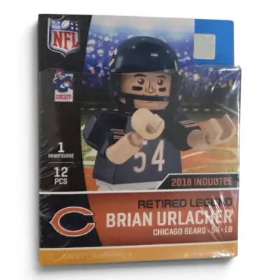 Sale Photo Thumbnail #40: OYO Sports NFL Brian Urlacher #54 Chicago Bears Minifigure – Retired LEGO-Compatible Collectible