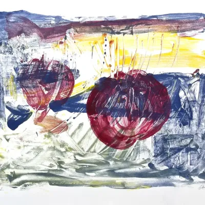 Original Nancy Shand Monotype - "Suspended"