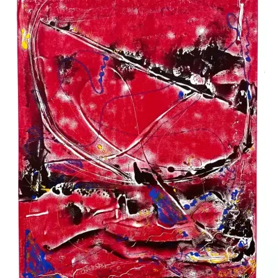 Original Nancy Shand Monotype - "Play I"
