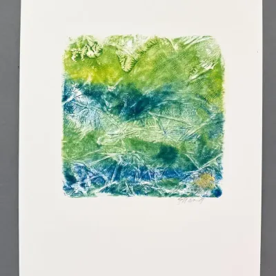 Original Nancy Shand Mono Print - "Abstract II"